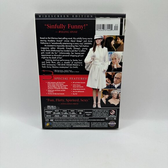 The Devil Wears Prada Widescreen Edition DVD Meryl Streep Anne Hathaway Fox - Picture 3 of 7